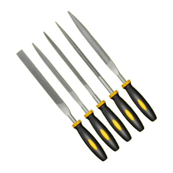 5pcs Alloy Steel File Set Precision Round Half-Round Flat Square Triangular Hand Files Steel Rasp Needle Filing - Image 12