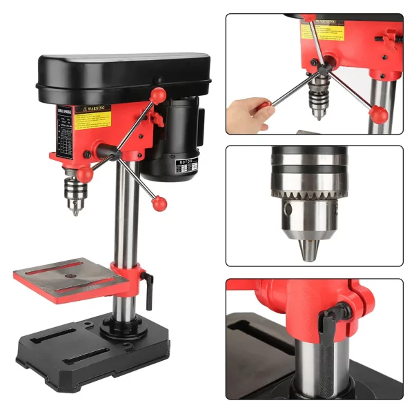 350W Mini Bench Drill Bench Drilling Machine Variable Speed Drilling - Image 5