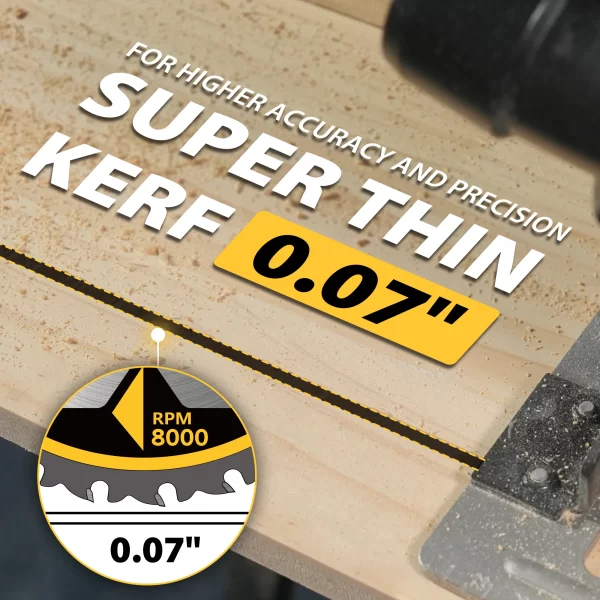 TOLESA 24&40&60 Teeth Saw Blades 3pcs 7 1/4 Saw Blade with 5/8" Arbor - Image 6