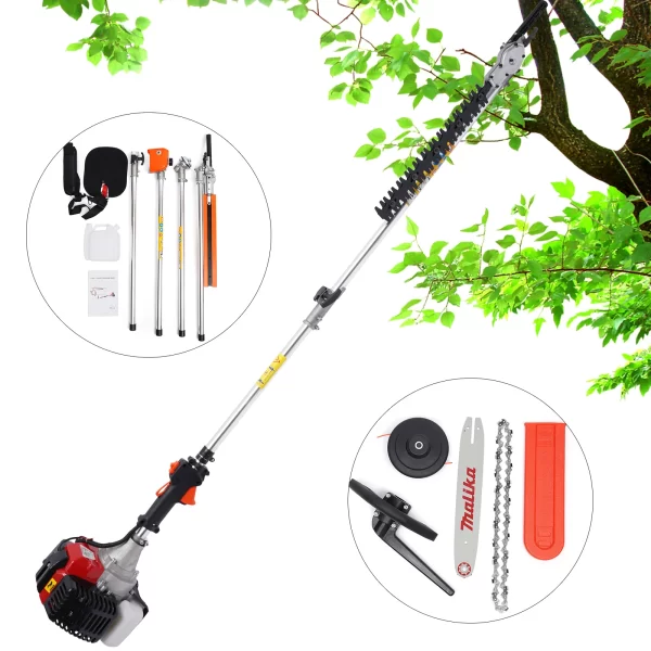 Brush Cutter with 1.7KW 52cc Engine, 7 Interchangeable Heads - Image 5