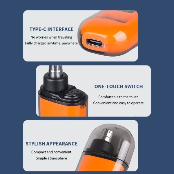 2 In 1 Electric Portable Ear And Nose Hair Trimmer Clipper - Image 19