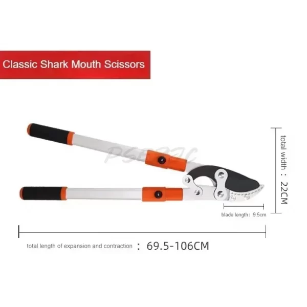 Garden Branch Scissors Stretchable SK5 Steel Long Pruner Gardening Fruit Tree Pruning Shears - Image 4