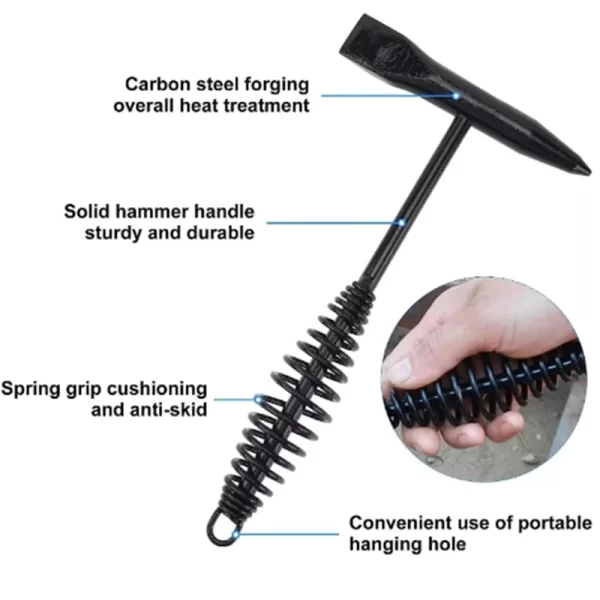 300g/500g Welding Hammers Slag Removal Tool Chipping Welding Slag Hammer - Image 2