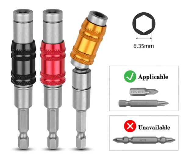 1pc Drill Bit Holder Magnetic Swiveling Bit Tip Holder - Image 13