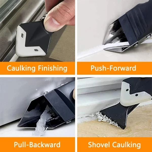 5 in 1 Metal Head Shovel Glue Tool Kit: Silicone Spatula, Caulk Remover - Image 6