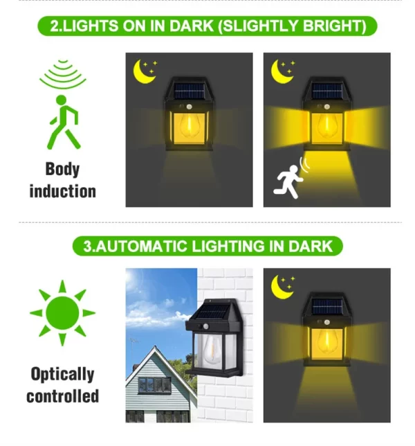 Solar Wall Lights Wireless Motion Sensor Security Lamps Dusk to Dawn 1~8PCS - Image 14