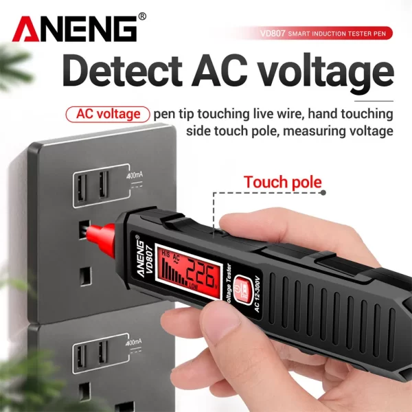 ANENG VD807 50/60Hz Smart Electric Pen Tester - Image 2