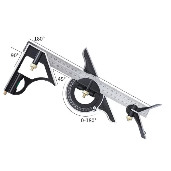 Multi Functional Combination Adjustable Right Angle Ruler and Protractor - Image 8