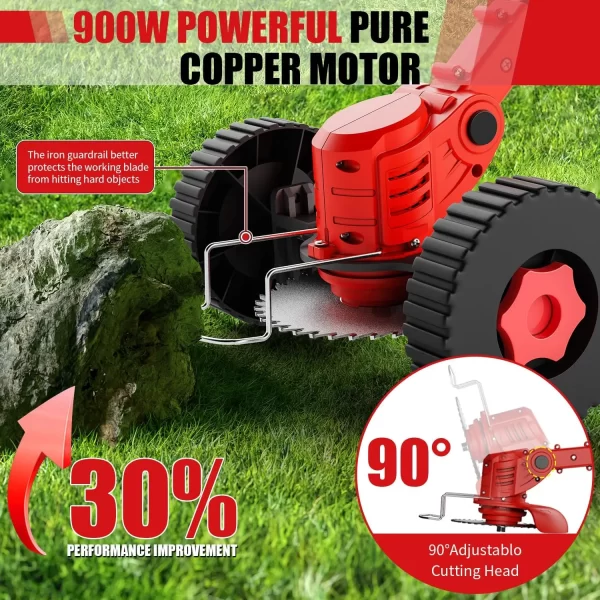 Cordless Lawn Trimmer Weed Wacker Lawn Mower - Image 5