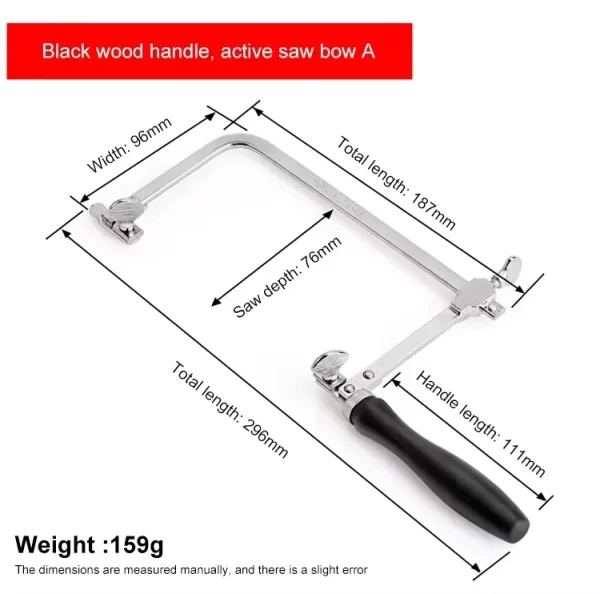 Portable Mini U-shape Saw Bow Adjustable Frame - Image 9