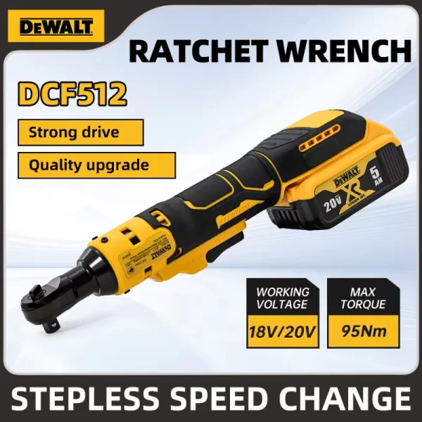 Dewalt DCF512 1/2 Inch Ratchet Wrench 3/8In Power Wrench Impact Driver 20V - Image 2