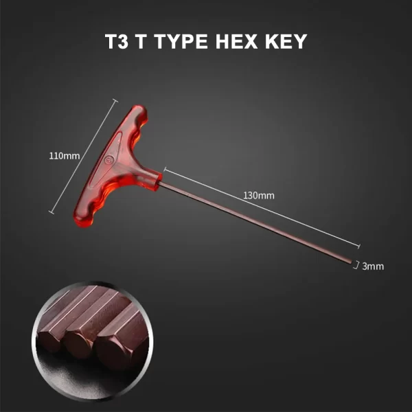 T-type Allen Wrench Mills S2 Steel Allen Wrench Set M4 Allen Wrench M6 T-type Allen Wrench - Image 11