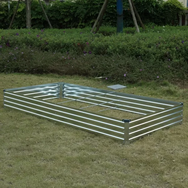 8x4x1ft(2 Pack) Galvanized Raised Garden Bed - Image 6