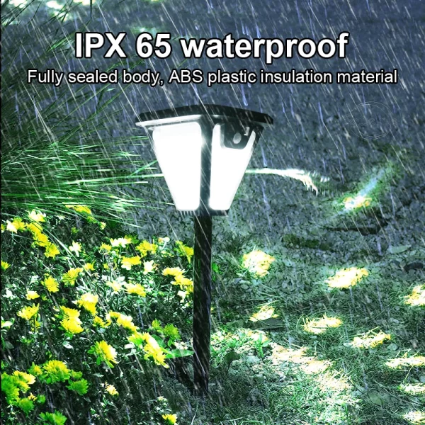 5000K Solar Pathway Garden Decor Lights Outdoor With Motion Sensor IP65 Waterproof - Image 6