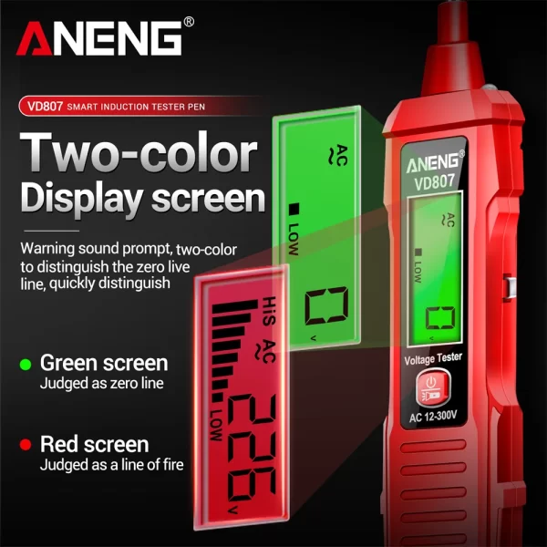 ANENG VD807 50/60Hz Smart Electric Pen Tester - Image 3