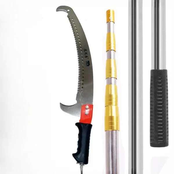 Multifunctional Stainless Steel Saw Strong Durable Garden Fruit Tree Telescopic Pole - Image 7