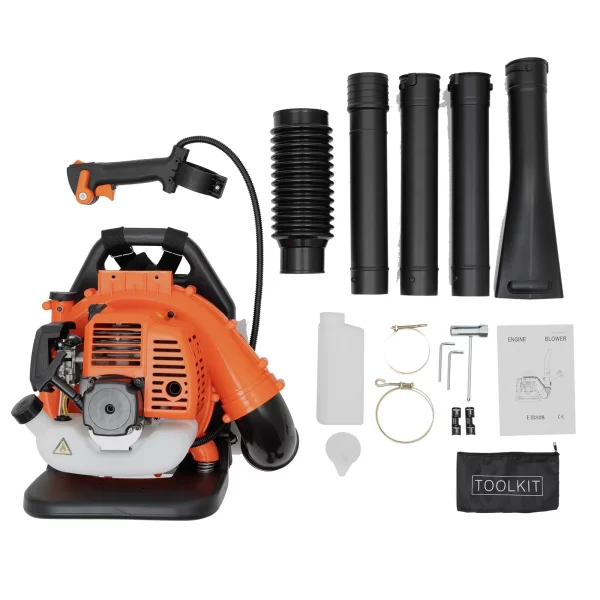 Leaf Blower Garden Backpack Gas Powered Cleaner Snow Grass Dust Removal Commercial Outdoor Yard Tool 42.7CC 2 Stroke - Image 19