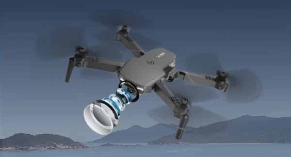 2 Batteries K10 MAX: 3 Camera Remote Control Drone w/camera - Image 9