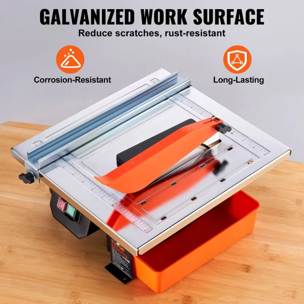 VEVOR Wet Tile Saw 7-inch 65Mn Steel Blade 3500 RPM - Image 6