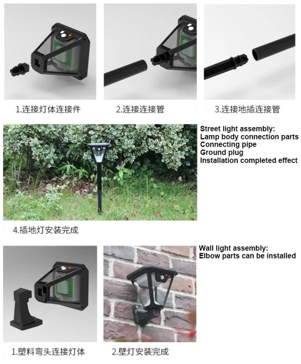 5000K Solar Pathway Garden Decor Lights Outdoor With Motion Sensor IP65 Waterproof - Image 20