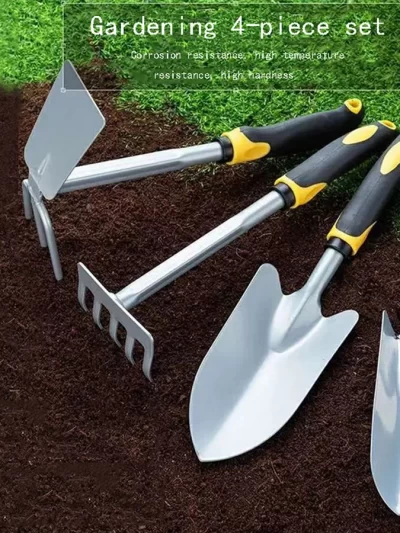 Gardening 4-piece Outdoor Digging And Weeding Tools