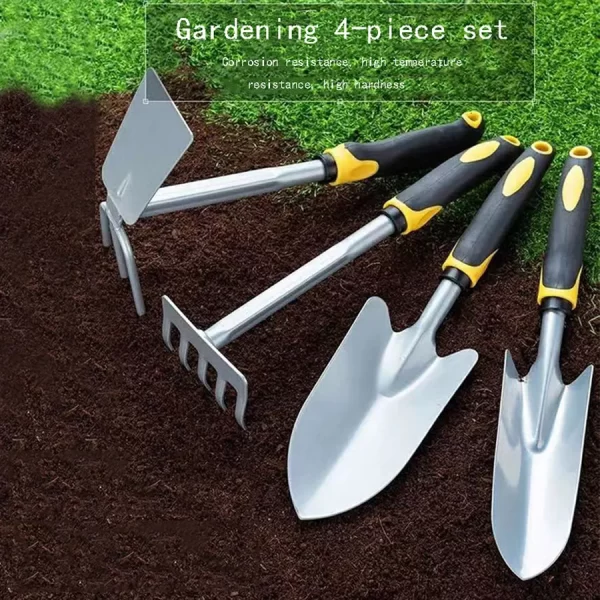 Gardening 4-piece Outdoor Digging And Weeding Tools