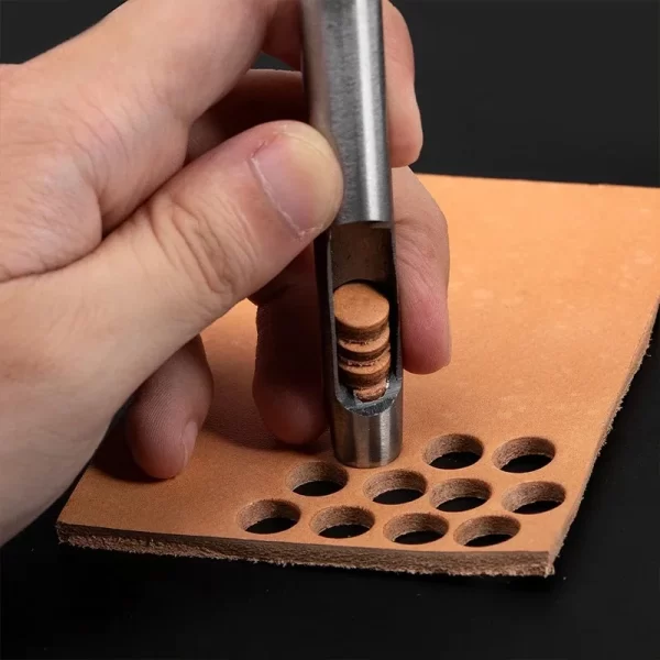 WUTA 5-15 Pcs Kit Hollow Punch Set Round Hole Punch Tool - Image 15