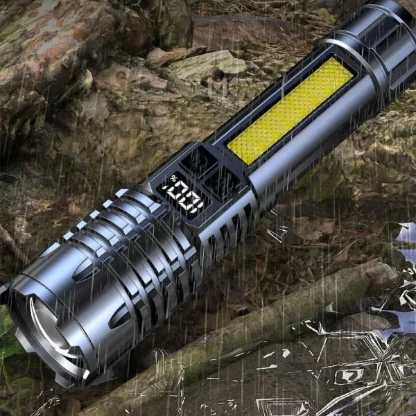 Heinast High Power LED Flashlight Powerful TYPE-C Rechargeable - Image 4