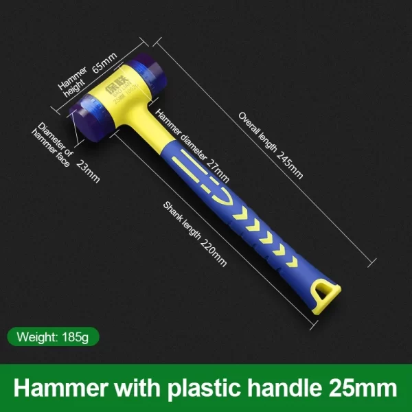 Rubber Hammer 25/30/35/40/45mm Double Head - Image 6