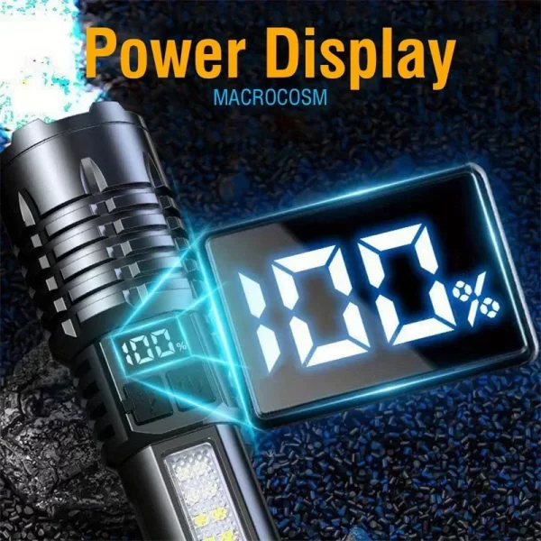 Heinast High Power LED Flashlight Powerful TYPE-C Rechargeable - Image 13