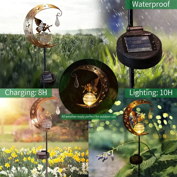 Solar Moon Fairy Lamp Outdoor - Image 6