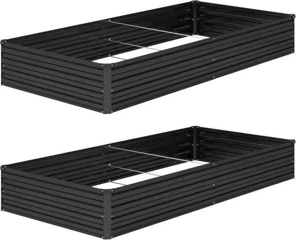 8x4x1ft(2 Pack) Galvanized Raised Garden Bed - Image 8