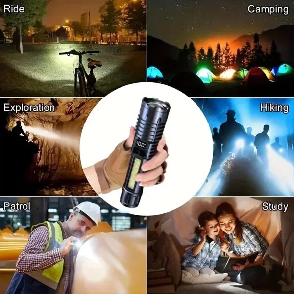 Heinast High Power LED Flashlight Powerful TYPE-C Rechargeable - Image 17