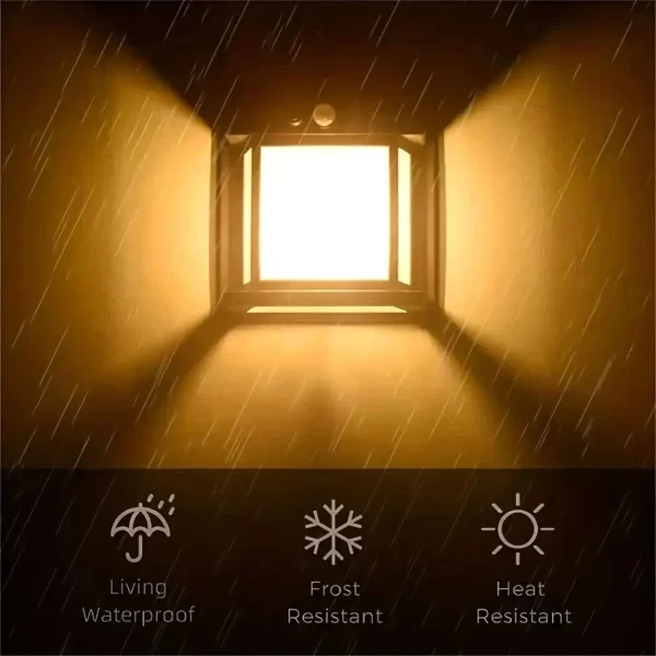 Solar Tungsten Night Lamp Intelligent Motion Sensor Wall Lamp 3 Lighting Modes Waterproof Courtyard Garden Decoration Lantern - Image 5