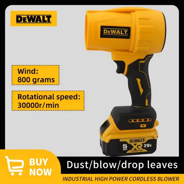 DEWALT Cordless Air Blower Brushless Turbo Fan 20V Battery - Image 2