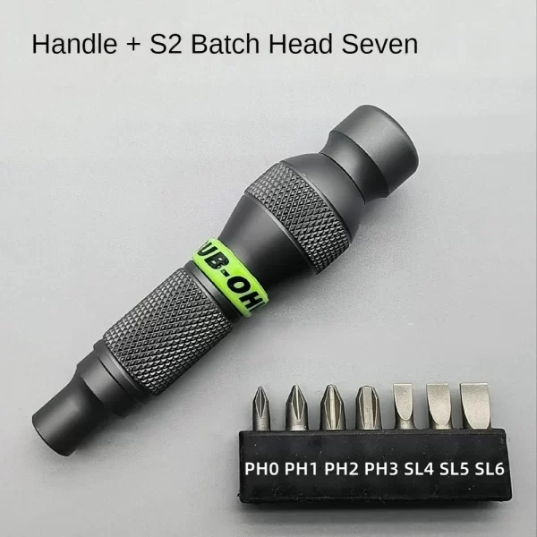 Aluminum Alloy Handle for Shank 1/4" Bits Comfortable Mini ScrewDriver - Image 7