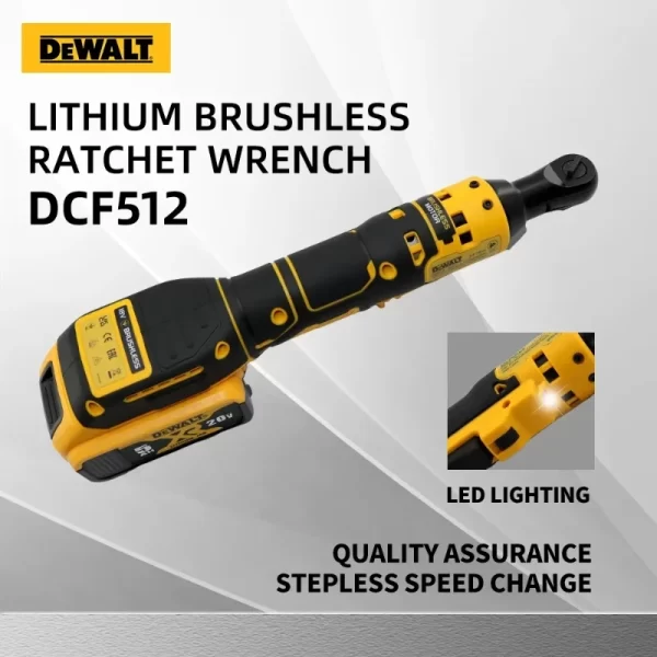 Dewalt DCF512 1/2 Inch Ratchet Wrench 3/8In Power Wrench Impact Driver 20V - Image 3