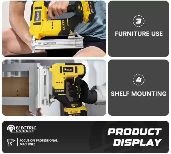 EGOD Brushless 15MM-50MM Nail Gun for Dewalt 20V Battery - Image 20
