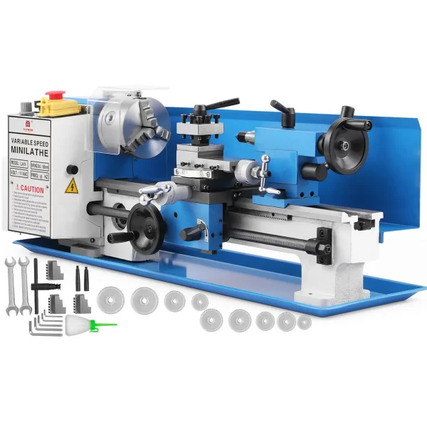 VEVOR Mini Metal Lathe Machine 7"x14" - Image 7