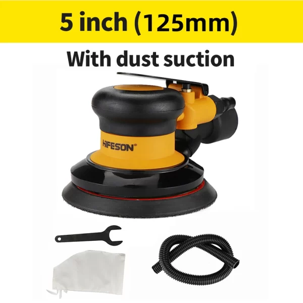 HIFESON 5inch/6inch Pneumatic Orbital Sander Air Polisher - Image 9