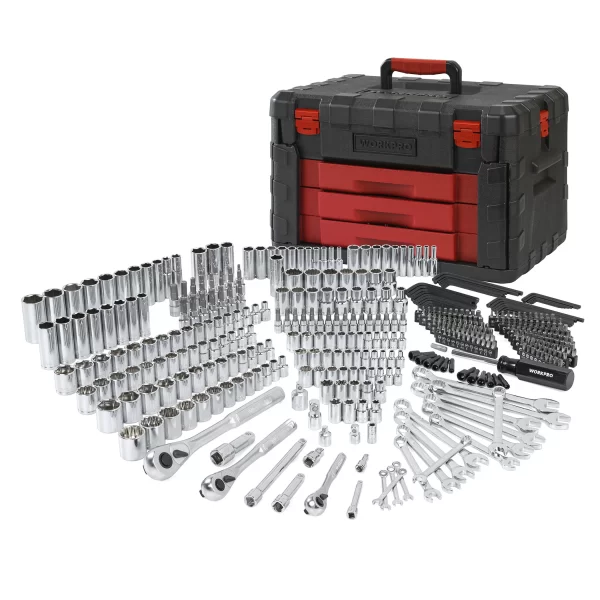 WORKPRO 449pcs Socket Set Repair Tool Set