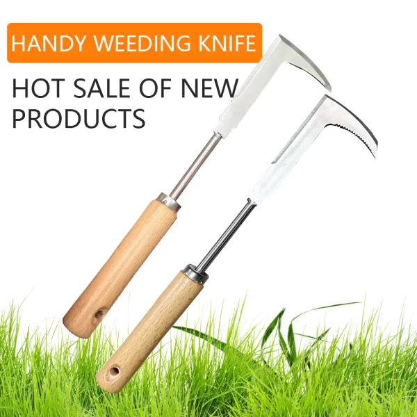 1PC Heavy Duty Carbon Steel Mower Sickle Manual Weeding T00l