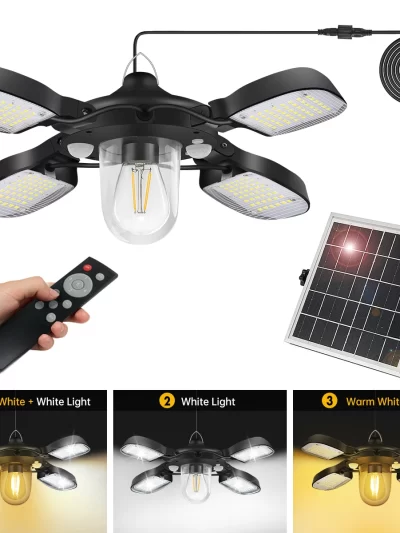 192led Solar Powered Barn Light Solar Shed Light