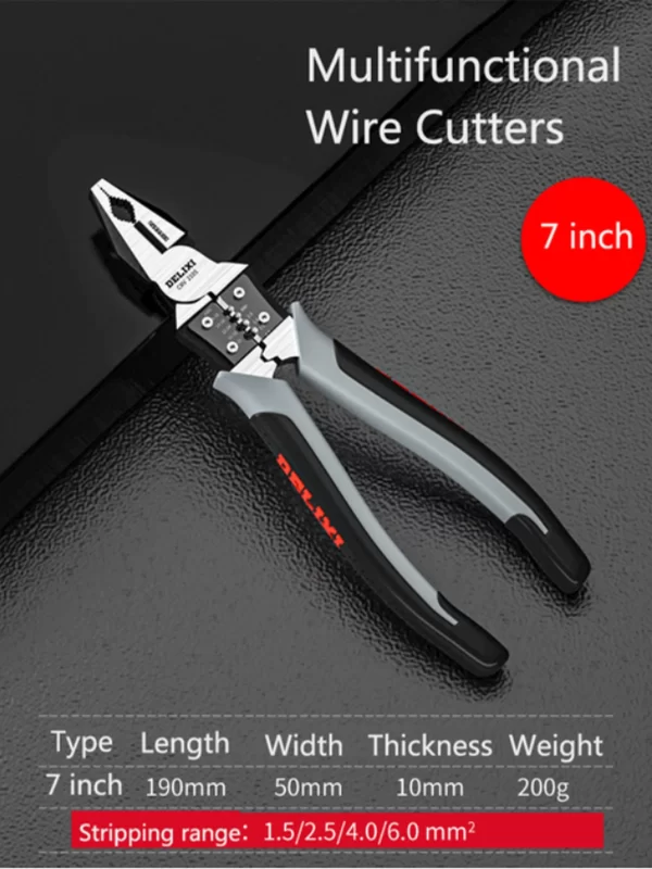 Multifunctional Universal Diagonal Pliers Needle Nose  Wire Cutters Electrician - Image 7