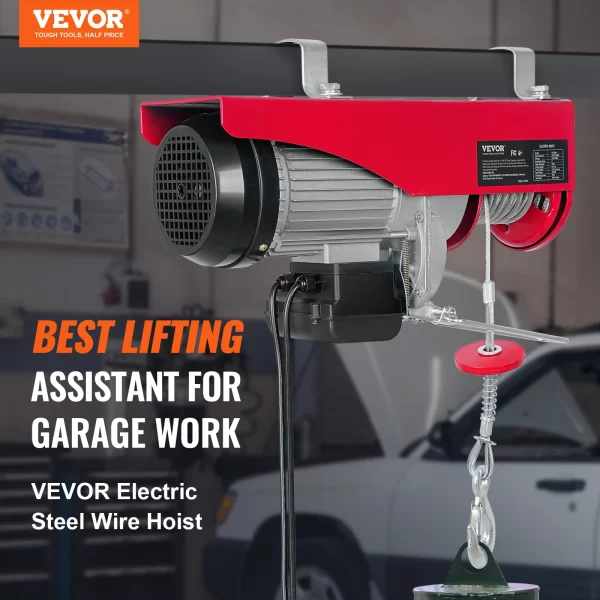 VEVOR 200-800kg Electric Hoist with Wired/Wireless Remote Control Lifting Crane Cable Hoist Winch for Boat Car Garage Elevator - Image 2