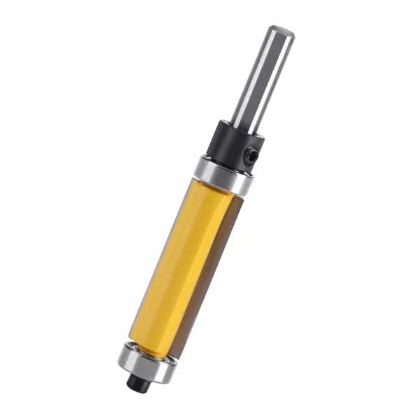 Flush Trim Router Bit with Top and Bottom Bearing 1‑1/2inch H * 1/4inch Shank Woodworking Tool - Image 3
