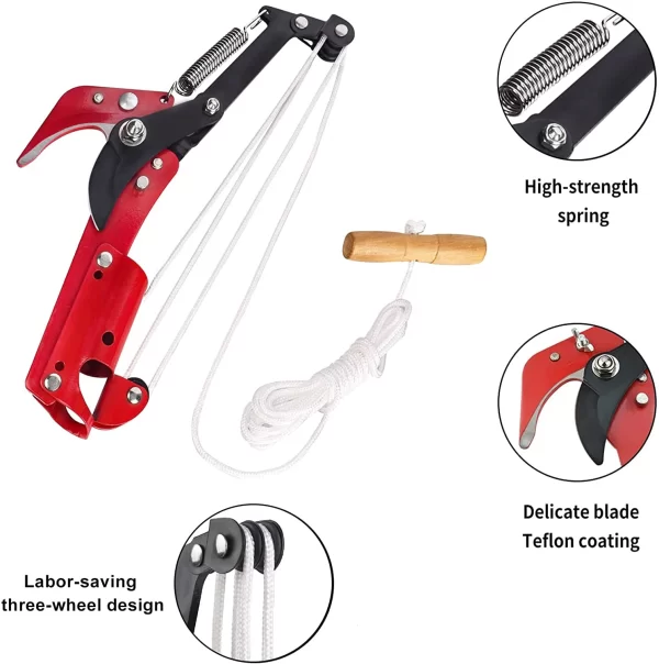 High Altitude Three Pulley Pruning Scissors Without Rod - Image 12