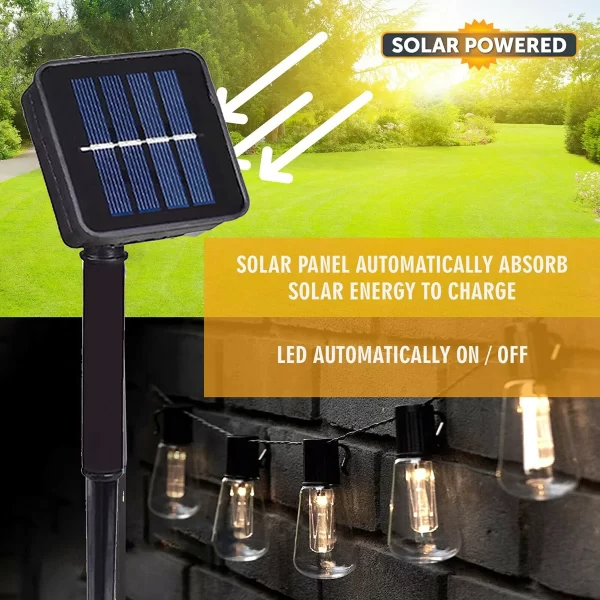 Solar String Lights Outdoor LED Globe Bulbs - Image 3