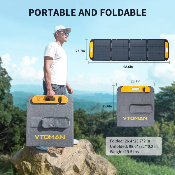 VTOMAN VS220 PRO 220W Solar Panel Kit Complete 48V Power - Image 5
