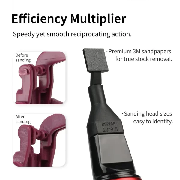 DSPIAE ES-A Reciprocating Sander DIY Electric USB Charge Grinding Pen Plastic Model Sanding Heads Sandpaper - Image 3